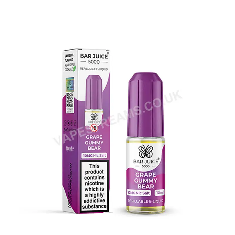 Bar Juice 5000 Grape Gummy Bear Nic Salt E-Liquid