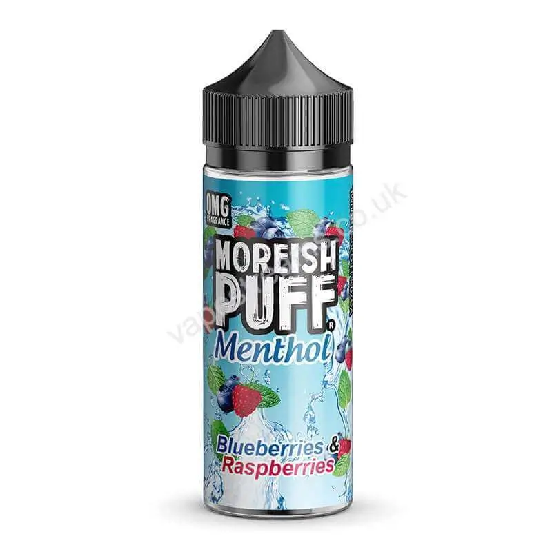 Blueberries &amp; Raspberries Menthol E-Liquid Shortfill by Moreish Puff