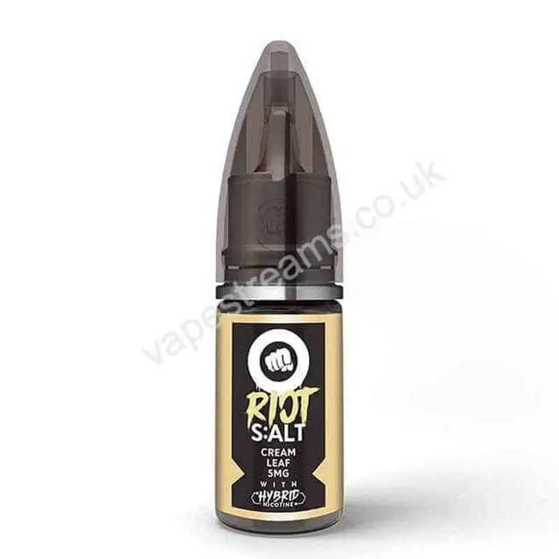 Cream Leaf Hybrid Nicotine Salt E-Liquid by Riot S:alt