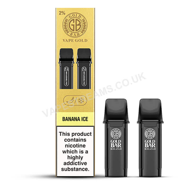 Gold Bar Reload Banana Ice Prefilled Pod