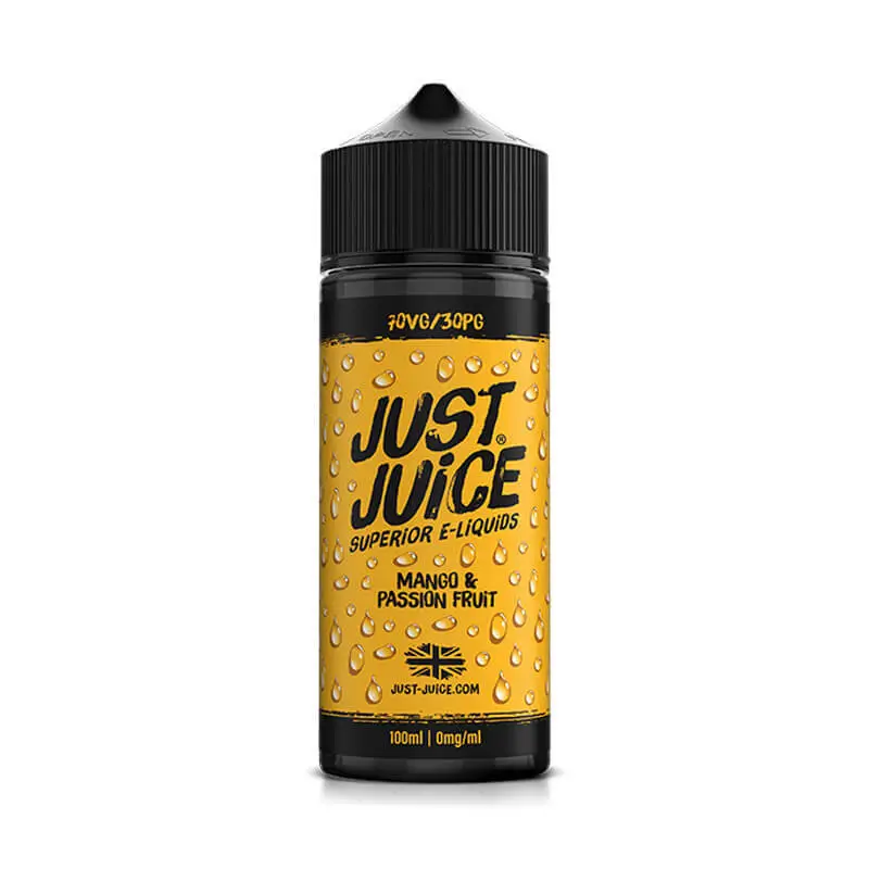 Mango &amp; Passion Fruit 100ml E-Liquid Shortfill by Just Juice