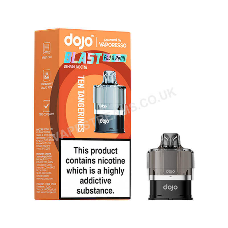 Vaporesso Dojo Blast 6000 Ten Tangerines Prefilled Pod